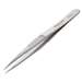 Mini Tweezers, Style M00D, Anti-Acid/Anti-Mag, SS, Fine, Sharp, Serrated, 3.5"